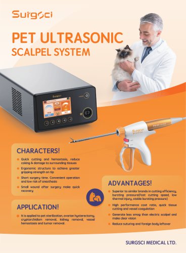 PET ULTRASONIC SCALPEL SYSTEM