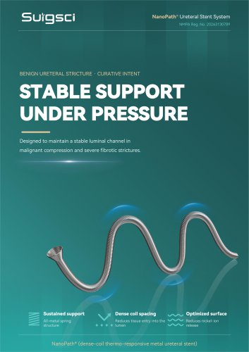 Surgsci NanoPath Temperature-Controlled Ureteral Stent Clinical Brochure
