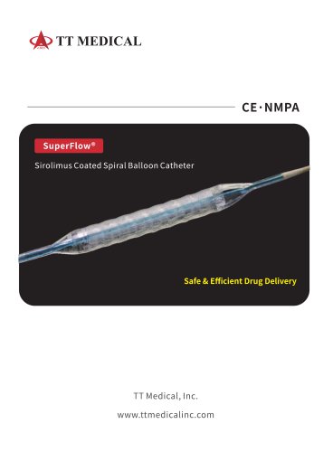 SuperFlow&reg; Sirolimus Coated Scoring Balloon Catheter