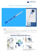 Safety syringe with retractable needle-Hwtai - 1