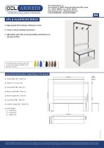 Aluminium and HPL bench