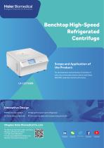 Benchtop high-speed refrigerated centrifuge LX-155T500R