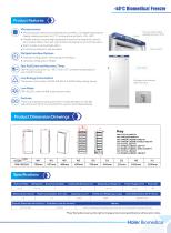 Haier -40°C Biomedical Freezer DW-40L262（115V） - 2