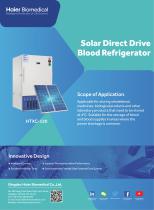 Haier Solar Direct Drive Blood Refrigerator HTXC-120 - 1