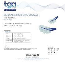 TGA-PG-001 Goggles With Collapsible Valve - 1