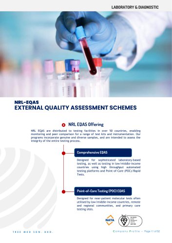 NRL-EQAS EXTERNAL QUALITY ASSESSMENT SCHEMES