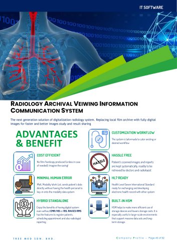 RADIOLOGY ARCHIVAL VEIWING INFORMATION COMMUNICATION SYSTEM 