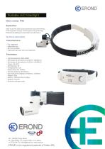 EROND Portable Head Light Technical Sheet - 1