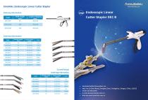Disposable endoscopic linear cutter stapler and reloads