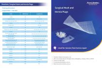 Surgical Mesh and Hernia Plugs