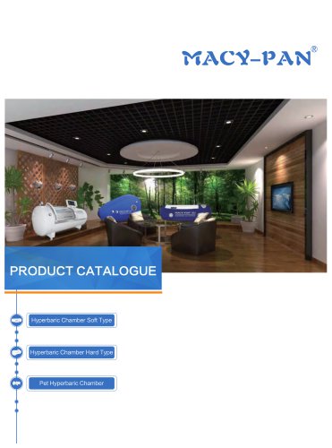 MACY-PAN Hyperbaric oxygen chamber Medical clinic catalog