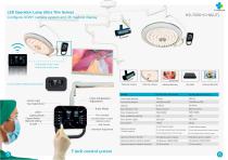 Ceiling-mounted surgical light Ultra thin KS-7050-4