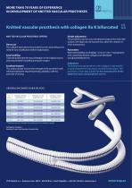 Knitted vascular prosthesis with collagen_bifurcated - 1