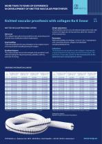 Knitted vascular prosthesis with collagen_linear - 1