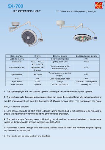 Suxin SX-700 Ceiling and color operating light