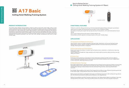 Ceiling Hoist Walking Training System