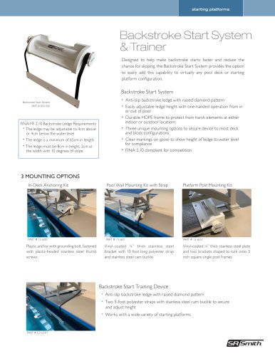 Backstroke Start System & Trainer