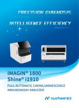 leaflet for CLIA analyzer  iMAGIN 1800 and Shine i1910 - 1