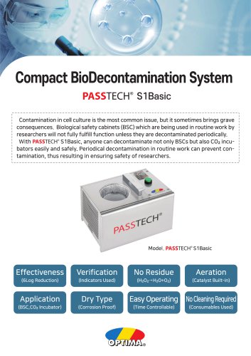 Laboratory decontamination station PASSTECH&reg; S1 Basic