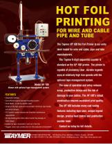 Model HF 100 Hot Foil Printing for wire and cable Pipe and Tube-1