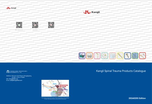 Kangli Spinal Trauma Products Catalogue