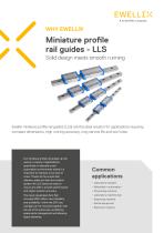 Why Ewellix - Miniature profile rail guides - LLS-1