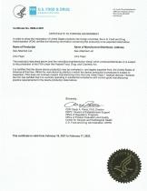 FDA Certificate.VR6568.MR6532-1
