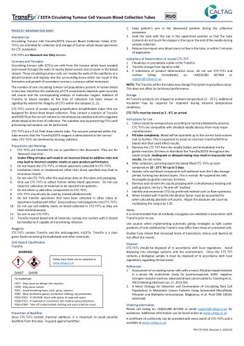 CTC TVT Product Information sheet