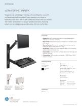 WALL TRACK WORKSTATION w/MONITOR & KEYBOARD ARMS-2