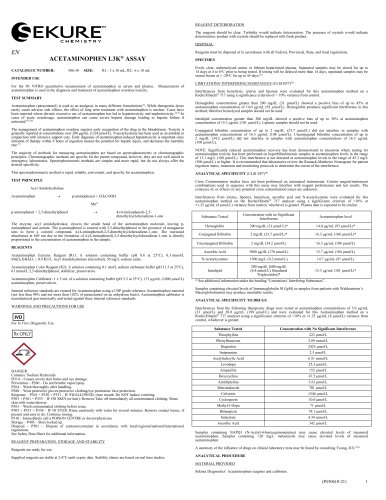 ACETAMINOPHEN L3K&reg; ASSAY