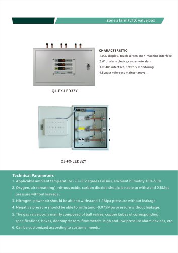 Weclearmed QJ-FX-LED3ZY Medical gas plant control unit