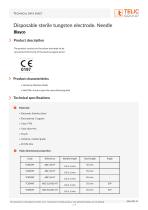 Disposable sterile tungsten electrode - 1