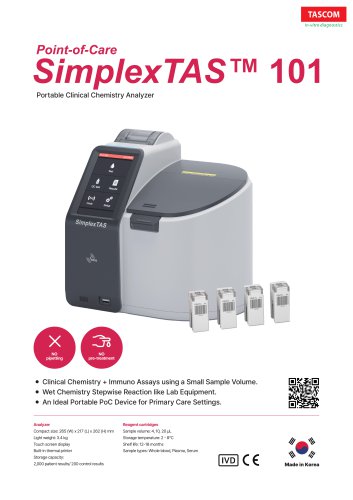 SimplexTAS 101 Regular Brochure