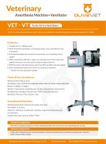 OliveVet Veterinary Anesthesia with Ventilator VET-VT