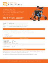 TRANSLATOR: ROLLATOR/TRANSPORT CHAIR–2 IN 1-1