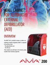 WALL CABINET FOR AUTOMATED EXTERNAL DEFIBRILLATOR (AED)-1