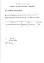 Declaration of Innocuousness for PPE Product-13
