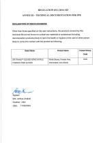 Declaration of Innocuousness for PPE Product-2