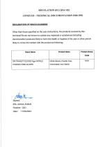 Declaration of Innocuousness for PPE Product-4