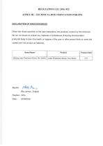 Declaration of Innocuousness for PPE Product-5