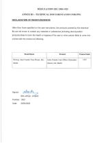 Declaration of Innocuousness for PPE Product-7