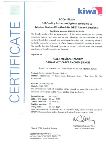 EC Certificate