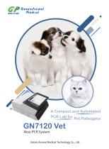 Veterinary PCR Analyzer Compact and Automated PCR Analyzer Lab for Pet Pathogen Molecular Diagnostics Analyzer GN 7120 Vet