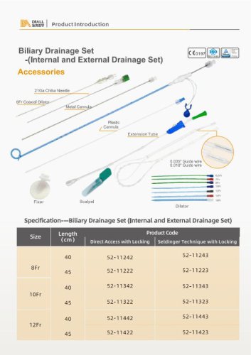 Biliary Drainage Set - (Internal and External Drainage Set)