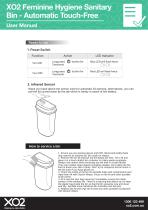 XO2 Feminine Hygiene Sanitary Bin - Automatic Touch-Free-6