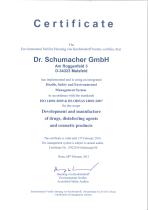 Certificat ISO 14001 / BS 18001-1