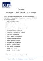 Certificats CLEANISEPT & CLEANISEPT WIPES MAXI / BOX -1