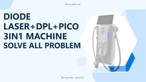 Diode Laser+Nd yag Picolaser+RF+SHR DPL 4 in 1 System