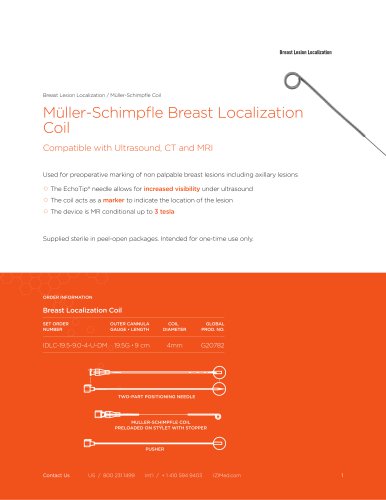 Müller-Schimpfle Breast Localization Coil