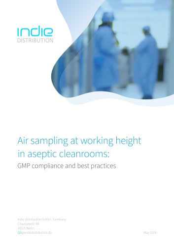 Air sampling at working height in aseptic cleanrooms